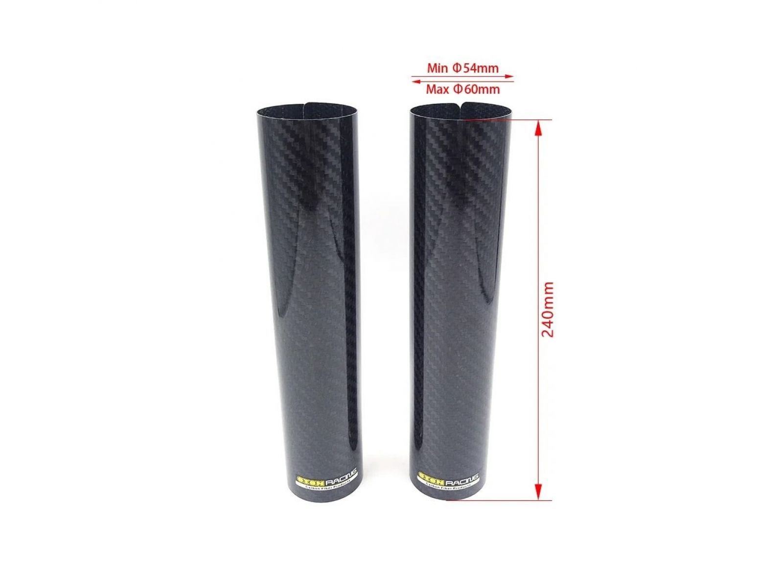 Защита передней вилки, карбон, пара, 50-58мм